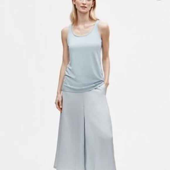Eileen Fisher Tops - NWT Eileen Fisher Fine Tencel Jersey Scoop Neck Slim Shell  Large Dawn Blue
